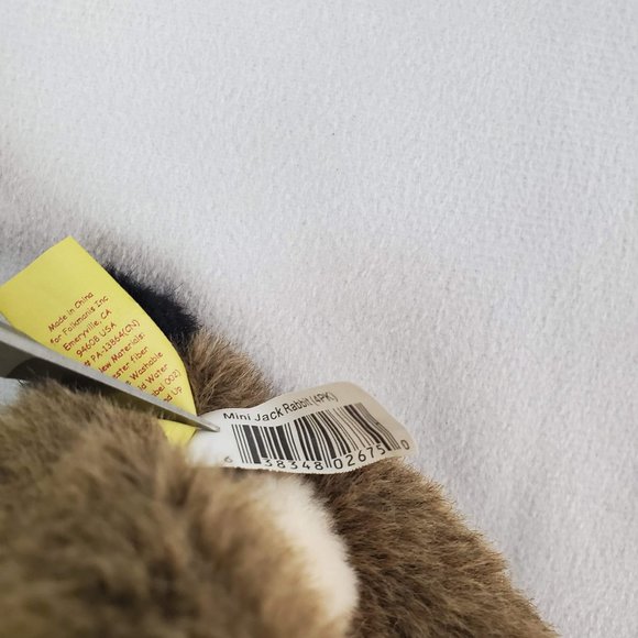 Folkmanis Mini Jack Rabbit Finger Puppet 5" Plush Toy - Picture 9 of 11